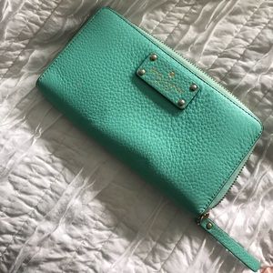 Kate space zip up wallet